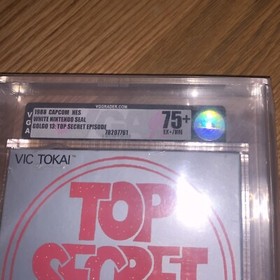 New NES Golgo 13: Top Secret Episode VGA 7.5+ Graded H-Seam Factory Sealed 1988
