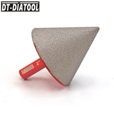 2"/50mm Diamond Chamfer Finger Cone Milling Bits Hex Shank Countersink Hole Saw