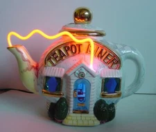 Jerry Berta Limited Edition Teapot Diner Neon Lighted Sculpture Lamp NOS NIB HTF
