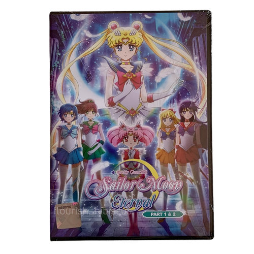 Sailor Moon Eternal: The Movie Part 1 & 2 Anime DVD English Dubbed Free