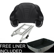 King Trunk Backrest Mount Rack Speakers Fit For Harley Touring 2014-2025 24