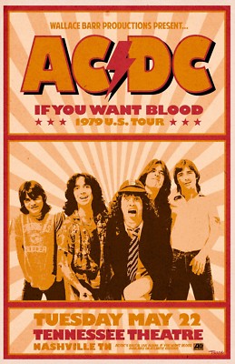 AC/DC 1979 Tour Poster | eBay