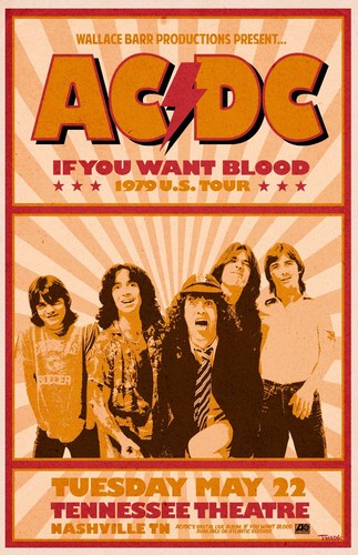 AC/DC 1979 Tour Poster | eBay