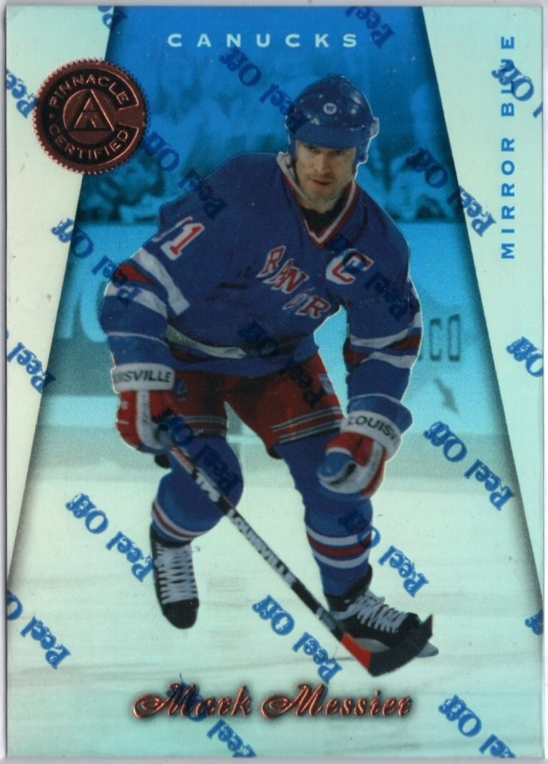 1997-98 Pinnacle Certified Mirror Blue Mark Messier Card #43 Rangers