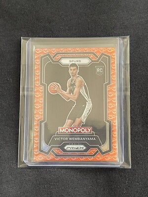 2023-2024 Monopoly Prizm Victor Wembanyama Spurs #81 ORANGE