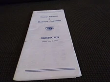 1960 General Telephone & Electronics Corporation Prospectus 