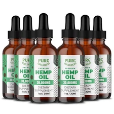 Best Hemp Seed Oil For Natural Wellness (USDA ORGANIC) | (6-Pack) Made In USA