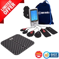 Tens Unit Muscle Stimulator Electric Pulse Massager  Rechargeable Pain Reliever 
