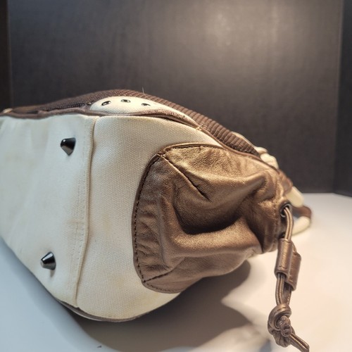 Borsa a tracolla HTF Whiting Davis da collezione maglia bronzo XL borsa hobo manici intrecciati - Foto 15 di 24