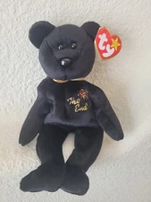 Ty Beanie Baby The End Bear RARE HOLOGRAMED SINGLE (NO LOOP) TUSH TAG!