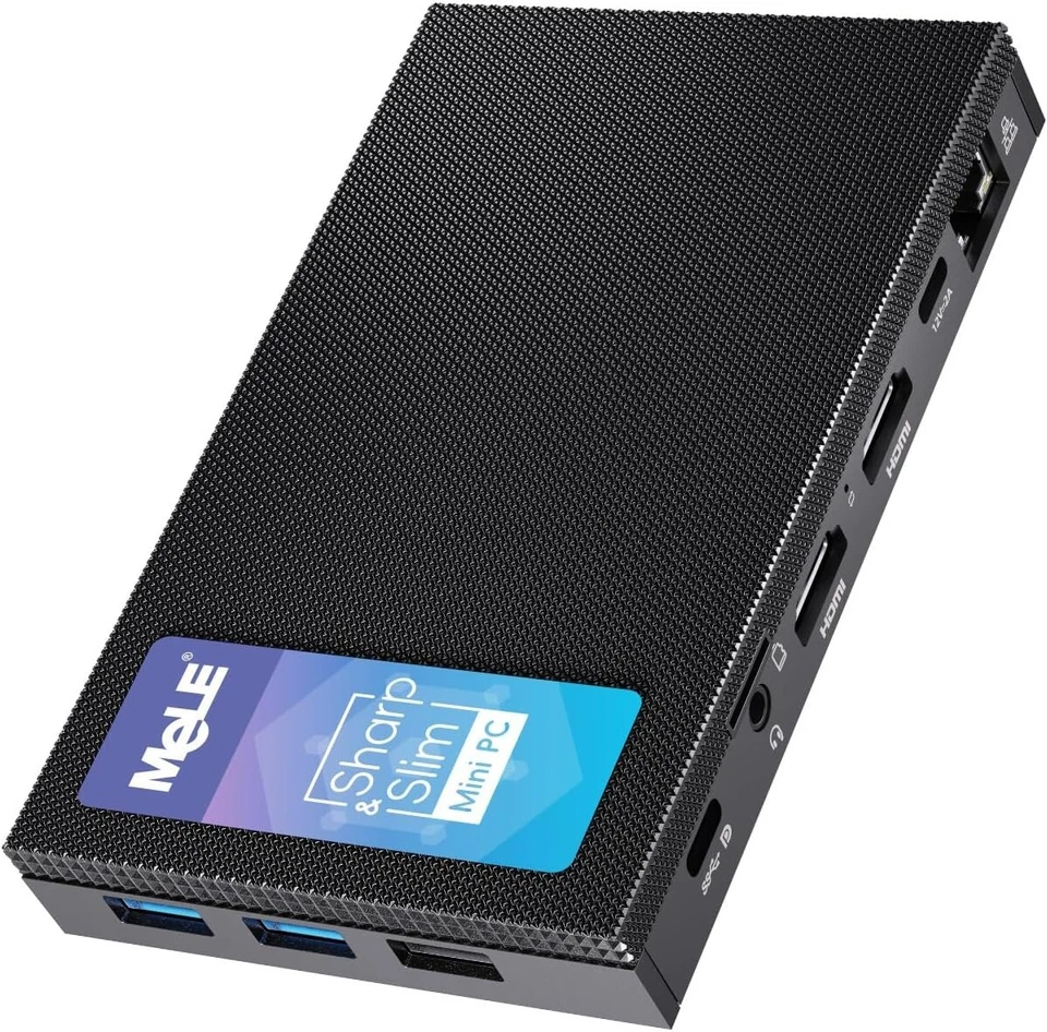 Elegant Fanless Mini PC - 12th Gen N100, 16GB RAM, 512GB SSD for Home & Office - Image 3 of 4