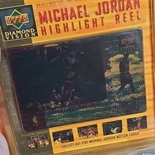 1997 UPPER DECK DIAMOND VISION HIGHLIGHT REEL MICHAEL JORDAN NO. 5 P702