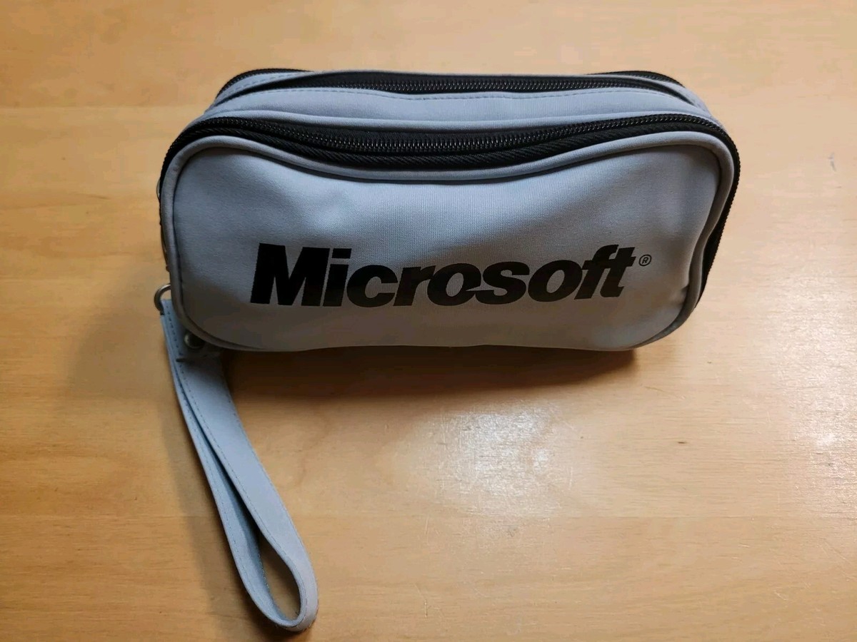 【限定】マイクロソフト　ポーチ Microsoft Travel Grey Pouch Bag, IT Hero GoPack Logo, 3