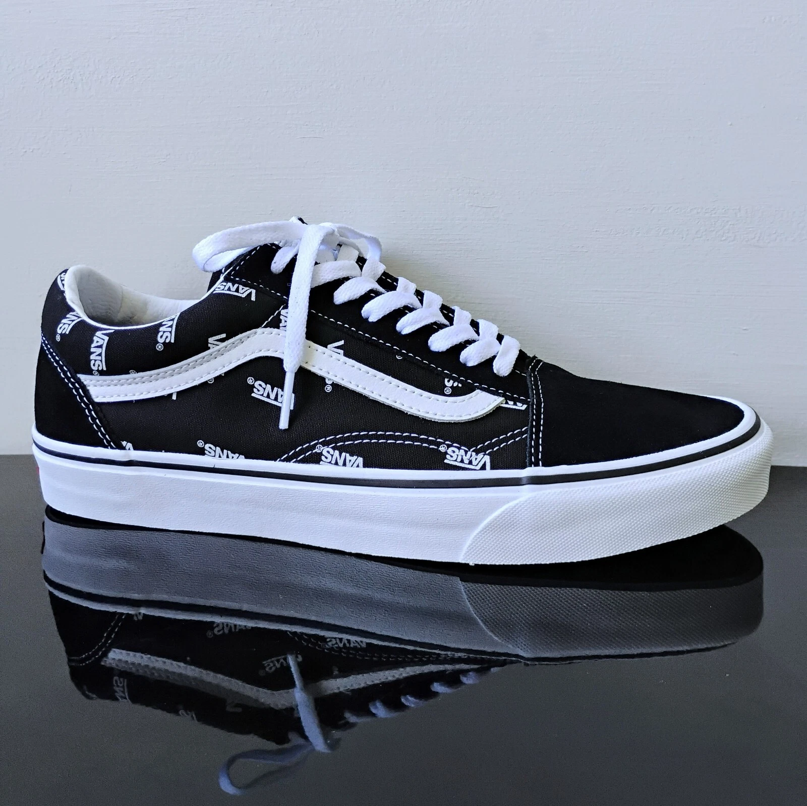 Sneakers Vans uomo Oldol Skoo logoosciato tela sc inmplice sportiva semplice sp nero