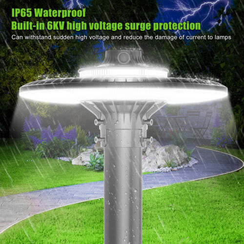 60 Watts Led Post Top Light Photocell ETL DLC Listed Outdoor Pole Light Fixture - Picture 8 of 14