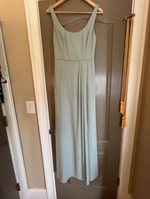 David’s Bridal Sage Green Bridesmaids Dress Size 10