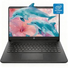 📍HP 14" Laptop 4 core Intel Celeron N4120 1.1~2.6 GHz up to 16GB RAM 384GB UFS