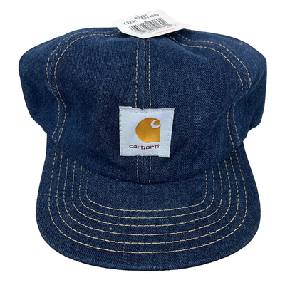 Vintage Carhartt Hat Cap Snapback Denim MAde In USA Trucker Jean