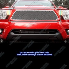 For 2012-2015 Toyota Tacoma Main Upper Stainless Steel Chrome Mesh Grille Insert