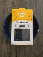 Slow Feeder Dog Bowl for Large Medium Dogs, Anti-Gulping Pet Slower Hard Plastic