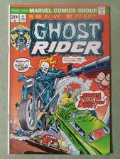 GHOST RIDER 4 MARVEL COMICS GROUP FEBRUARY 1974 HIGH GRADE NM- 9.2 1ST ROULETTE