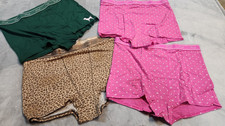 Victoria  s Secret PINK Size L 4 Pack Logo Cotton High Waist Boyshort Panty