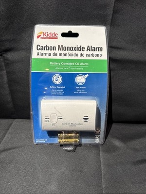 Kidde Carbon Monoxide Alarm Battery Operated CO Detector Test Reset New Sealed