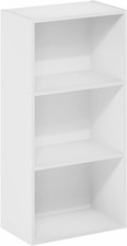 3-Tier Open Shelf Bookcase Bookshelf Home Office Organization Storage Rack White