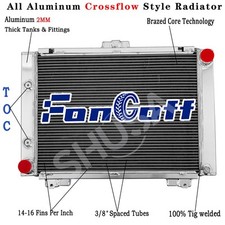 4 Row Aluminum Radiator For 1964 64 Ford Galaxie 500 500xl 3.7l L6 6.4l V8