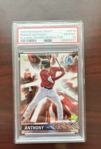 2024 Bowman Draft - Plasma Power Roman Anthony #PP-18 Refractor /250 (RC) PSA 10