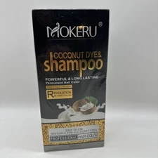 Mokeru Coconut Dye & Shampoo Hair Color 01 Light Brown Professional Kit SEALED