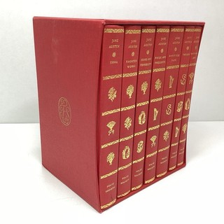 1989 Folio Society Jane Austen 7 Book Box Set Cloth Bound CV#670