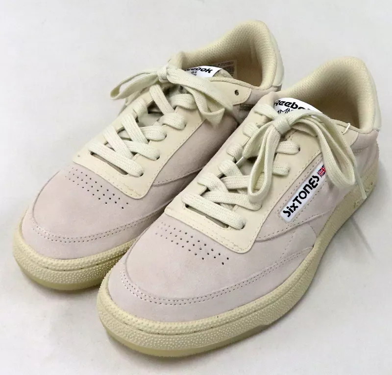 SixTONES Reebok Club C 85 Vintage Sneakers Cream Suede 25.5cm 10in thumbnail 3