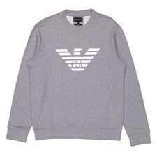 Emporio Armani Modal-Blend Sweatshirt With Logo Print, Size Small