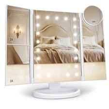 HUONUL Makeup Mirror Vanity Mirror with Lights 2x/3x/10x Magnification