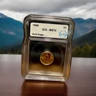 1999 $5 American Gold Eagle 1/10 Oz Gold MS70 ICG