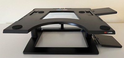 3M Ergonomic Laptop Notebook Stand Riser LX500 - Black, 13'' x 13'' x 4-6''