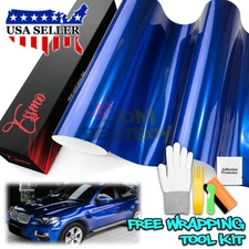 ESSMO PET Super Gloss Metallic Blueberry Car Vehicle Vinyl Wrap Decal Like Paint