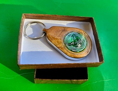 Jaguar Wood XK8,XKR,XJ8,XJ6,XKE,XK140,XK150,3.8S Key Ring, Keychain, Key Fob