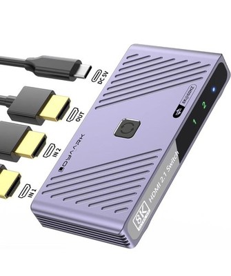 HD Switch 4K120Hz 8K60Hz  2 in 1-out Compatible with PS5/4/3, Xbox, Computer TV