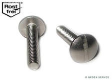 Cup Screws M3 x 5 - 50mm STAINLESS STEEL A2 Flat Round Screws Plate Screws
