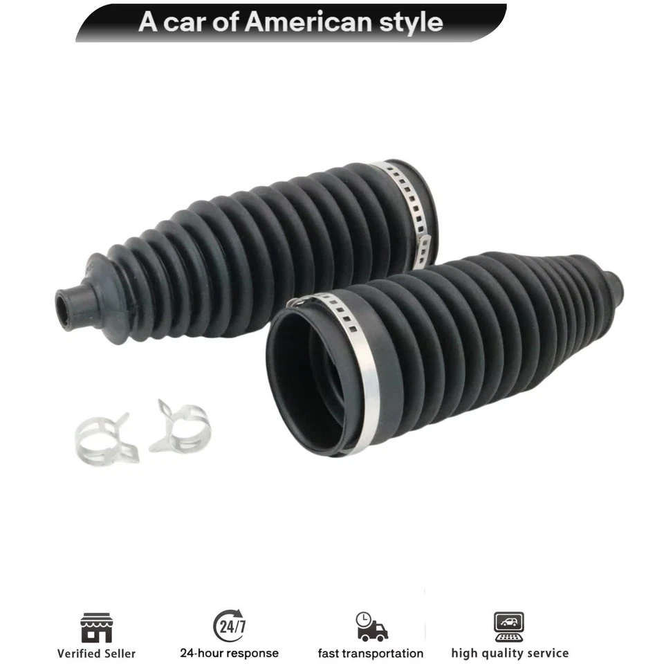 2Pcs Rear Rack & Pinion Tie Rod Boots For Nissan Versa Cube Acura ILX TLX Accord Foto 4 de 4
