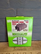 Metcalfe PO332 eingleisiger Lokschuppen - Stein Spurweite OO/HO Kartenset