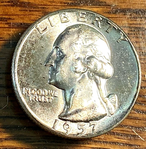 1957 Washington Quarter Original Very Choice BU CHRC