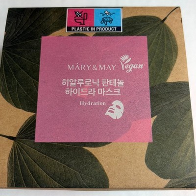 Korean Skincare Mary & May Hyaluronic Panthenol Hydra Mask 30 sheets (14.1 oz)