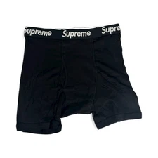 Supreme x Hanes Black Boxer Brief – Size XL (Single Pair)
