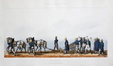 Approx. 1840 - Gardener Gardening Profession Craft Lithograph Original Litho