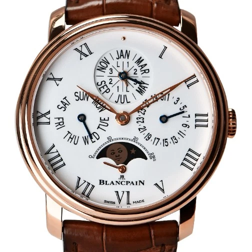 Blancpain — BLANCPAIN  -  Villeret Quantieme Perpetual 8 Jours in Rose Gold