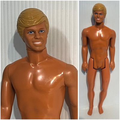#ad SUN GOLD MALIBU KEN DOLL 1983 Mattel 1088 Tan Blonde Blue Eyes NUDE 12” $7.70