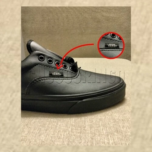 Vans Authentic Zapatillas Unisex Adulto de Cuero Negro Size 9